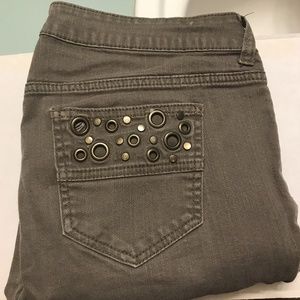 CITY STREETS ,OLIVE/GREEN JEANS , GREAT CONDITIOn